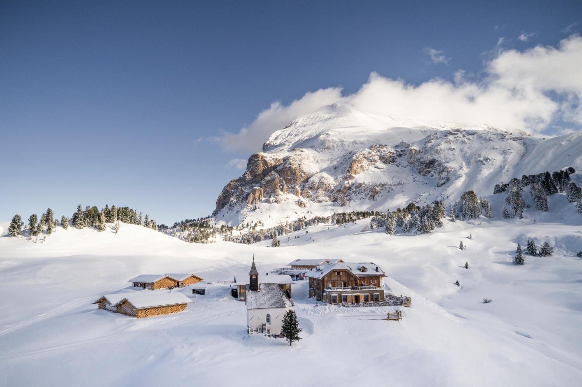 Zallinger Dolomites Alpe Di Siusi Bagian luar foto